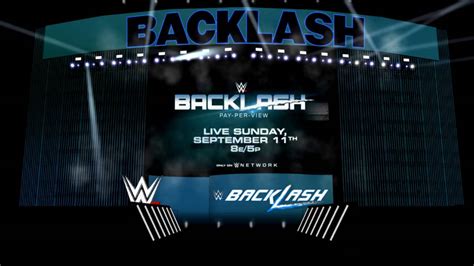 Wwe Backlash 2016 Opening Pyro Animation Concept 2 Youtube