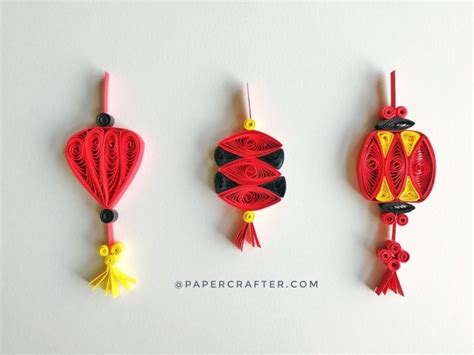 Quilling Chinese Lantern Thi P Gi Y Cu N Trang Tr