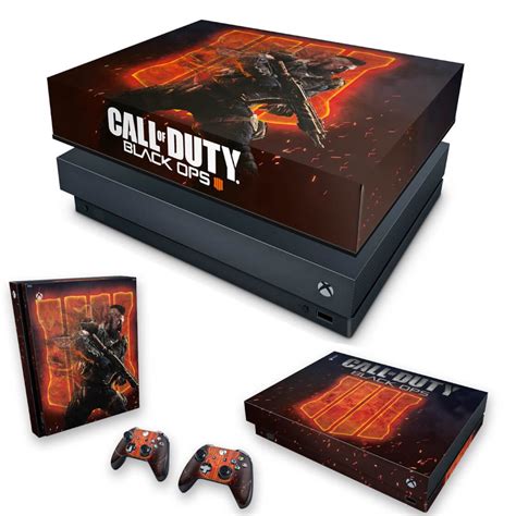 Capa Anti Poeira E Skin Xbox One X Call Of Duty Black Ops Submarino