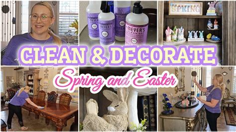 SPRING And EASTER CLEAN DECORATE WITH ME EASTER DECOR HOME TOUR