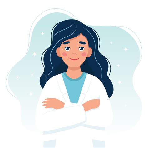 Female Doctor Cute Character Vector Art At Vecteezy