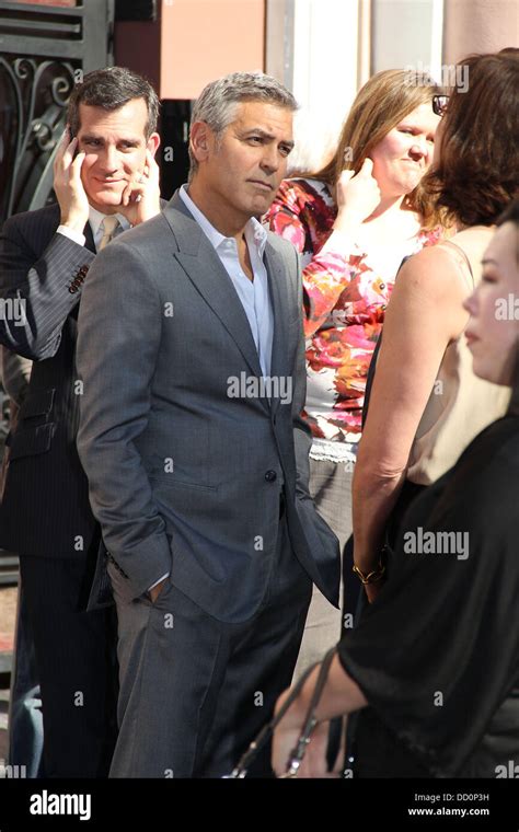 George Clooney At The Ceremony Where John Wells Received A Star On Walk