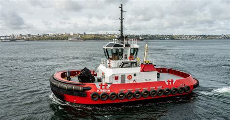 Crowley Takes Delivery Of Powerful Tier Iv Harbor Tug Athena