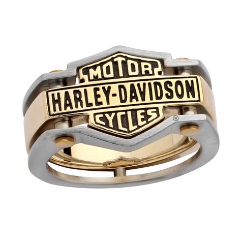 Harley-Davidson® & Mod Jewelry® Brass and Stainless Logo Men's Biker ...