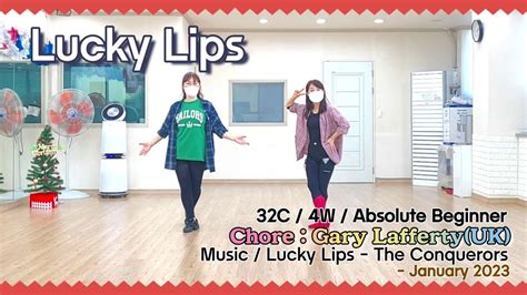 정지현Linedance Lucky Lips Absolute Beginner Chore Gary Lafferty