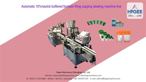 Automatic Neutral Buffered Formalin Filing Machine Line Youtube