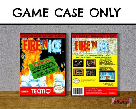 Fire N Ice Nes Nintendo Collectors Game Case Met Etsy Nederland