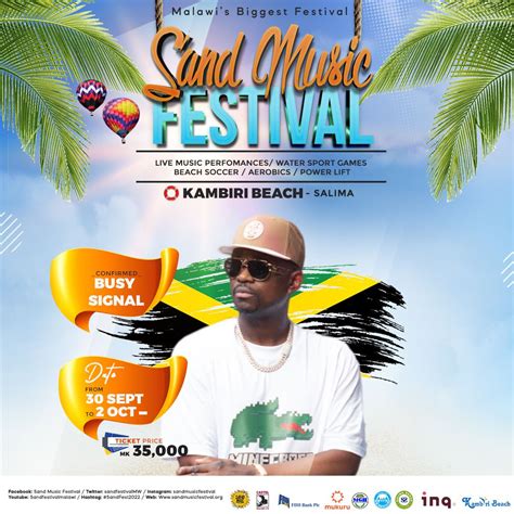 Busy Signal Unveiled As The Main Headliner For Sandfest 2022 Sand