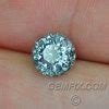 Unheated Blue Green Montana Sapphire Round Roulette Cut Cts