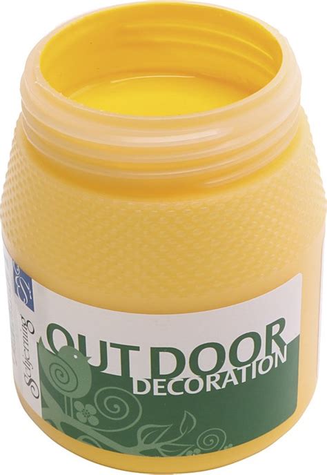 Outdoor Verf Geel 250ml 1 Fles Bol