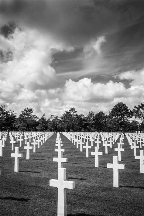 The American Cemetery In Normandy France Stock Photo Image Of