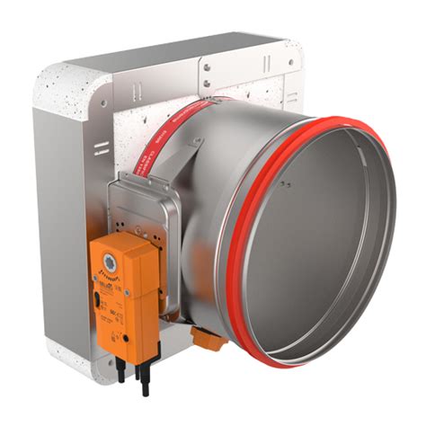 Round Fire Damper Solid Air With A Fire Resistance Of Up To 120 Minutes