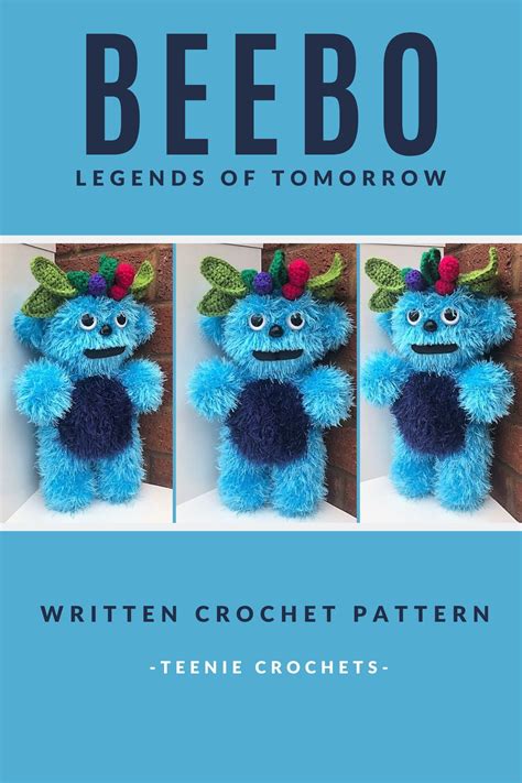 Pdf Crochet Pattern Beebo Crochet Pattern Legends Of Tomorrow Amigurumi