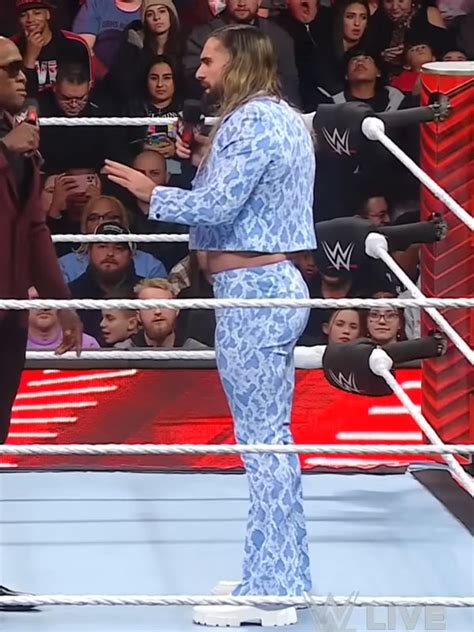 Seth Rollins WWE RAW December 2022 Snakeprint Suit