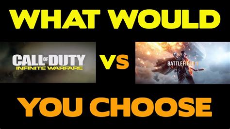 Battlefield 1 Vs Cod Infinite Warfare Youtube