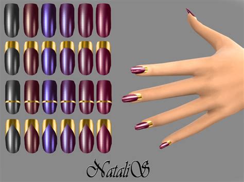 The Sims Resource Natalis Ts Short Nails Ft Fe