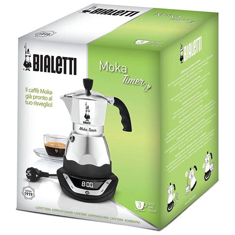 Bialetti Moka Timer Espressokocher F R Tassen Xenudo