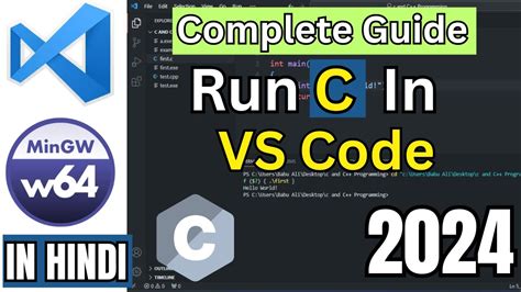 How To Run C Program In Vs Code Vs Code Setup For C Install Mingw