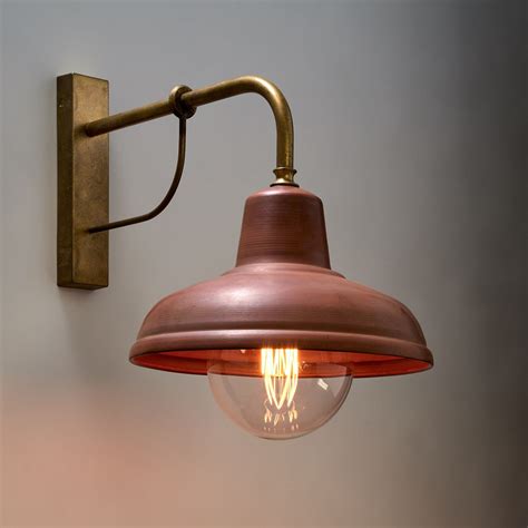 Industrial Interior Wall Light Aged Copper DEKSEL02