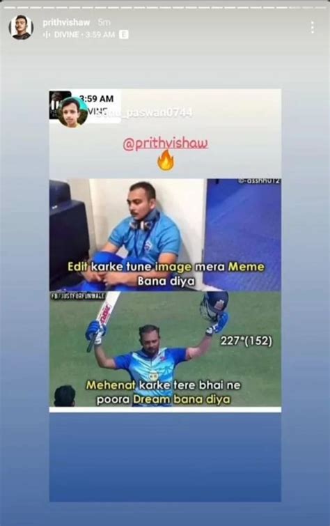 Prithvi Shaw Hits Back At Trolls With Fan Made Meme After Mumbai