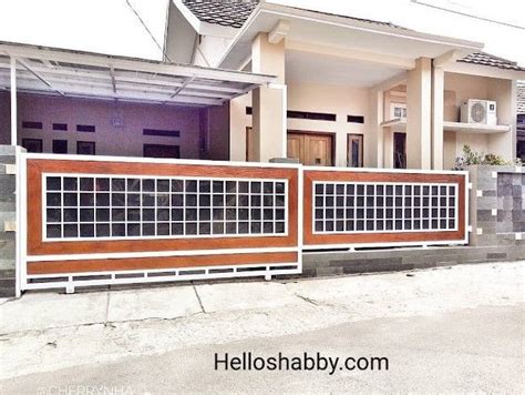 Model Pagar Rumah Minimalis Type 36 Dengan Bata Dan Besi Motif Rumah