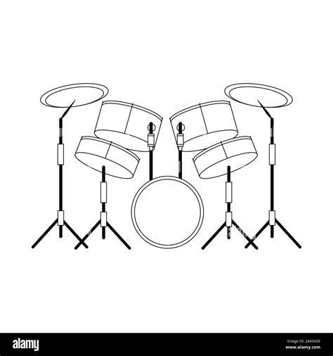 Drumset Stick Stock Vector Images Alamy