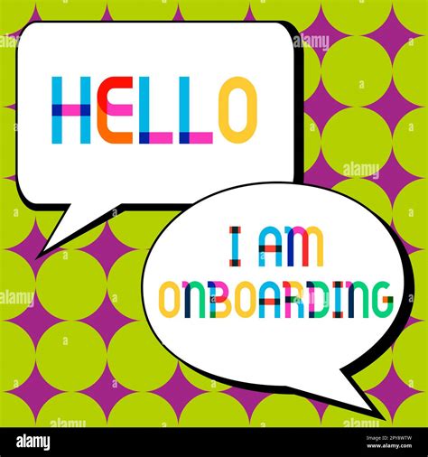 Hand Writing Sign Hello I Am Onboarding Business Showcase Action