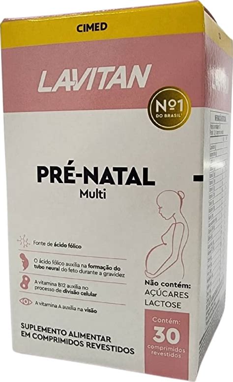 Cimed Lavitan Suplemento Alimentar Gestante Pré Natal Multi 30 Comprimidos