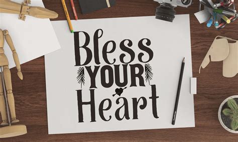 Bless Your Heart Svg Graphic by typodesigner · Creative Fabrica