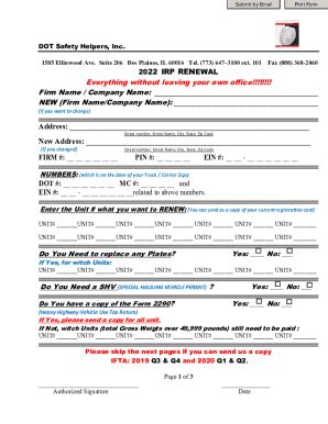 Fillable Online 2022 IRP Plates Form v3 Fax Email Print - pdfFiller