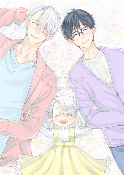 Katsuki Yuuri And Viktor Nikiforov Yuri On Ice Drawn By Tamika