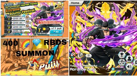 New Ex Oni Ror Noa Zoro Got In Rbds Summon Opbr Lucky Huh Opbr