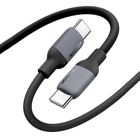 Ugreen USB C Till USB C Kabel 480Mb S 60W 5A 1 5m Svart