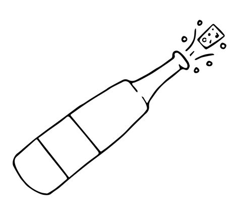 Champagne Bottle Opening Clipart