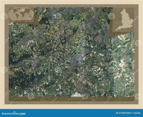 Reigate And Banstead England Great Britain High Res Satellit Stock