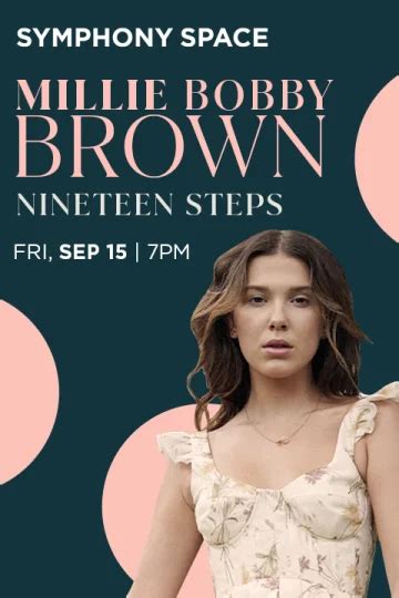 Millie Bobby Brown: Nineteen Steps on Sept 15th Tickets | New York ...