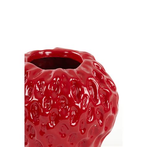 Vase Deco 35x34x33 Cm Strawberry Shiny Red 5836117 Light And Living