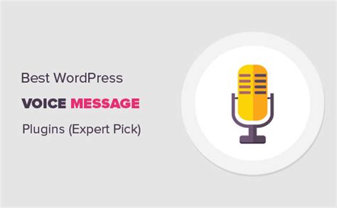 6 Best Voice Message Plugins For WordPress Expert Pick