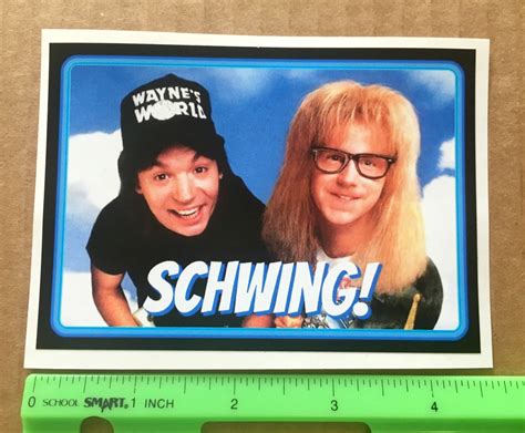 4.5 Funny Wayne's World schwing Vinyl - Etsy