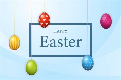 Happy Easter banner template with color eggs 5961250 Vector Art at Vecteezy