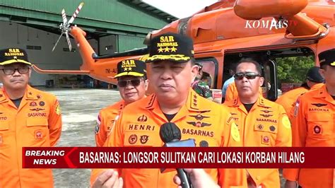 Evakuasi Korban Gempa Basarnas Longsor Sulitkan Pencarian Korban