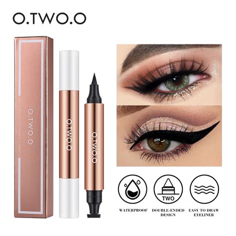 O Two O Eyeliner Stamp Black Caneta Delineadora De Olhos L Quido