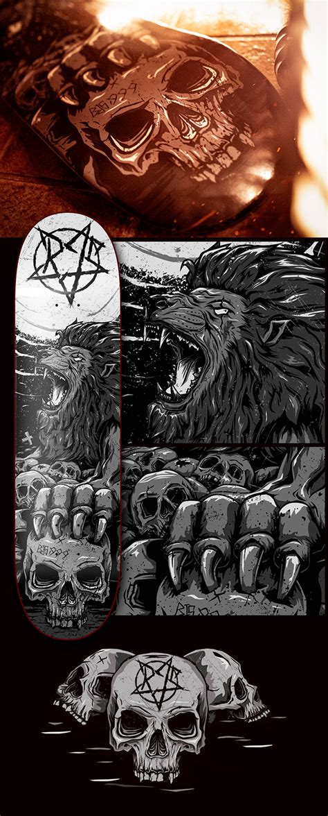 Boardjunkies Skateboard Black Lion On Behance