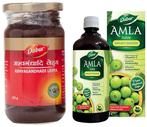 Buy Dabur Ashwagandhadi Lehya Gm Dabur Amla Juice Rich Source