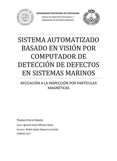 Sistema Automatizado Basado En Visi N Por Computador De Detecci N De