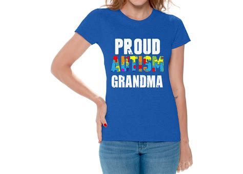 Proud Autism Grandma Tshirt Autism Awareness Shirts For Etsy