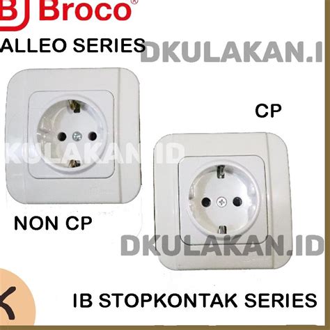 Jual BROCO GALLEO IB STOP KONTAK NONCP PUTIH SNOW WHITE G151555 INBOW