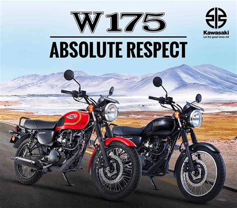 Kawasaki W175 2023 สีแดงใหม่ในอินเดีย