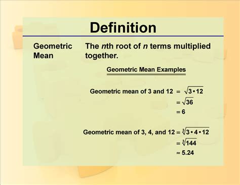 Definition Rationals And Radicals Geometric Mean Media4Math