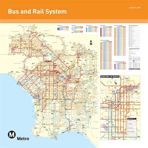 La Transit Map Los Angeles Transit Map California Usa